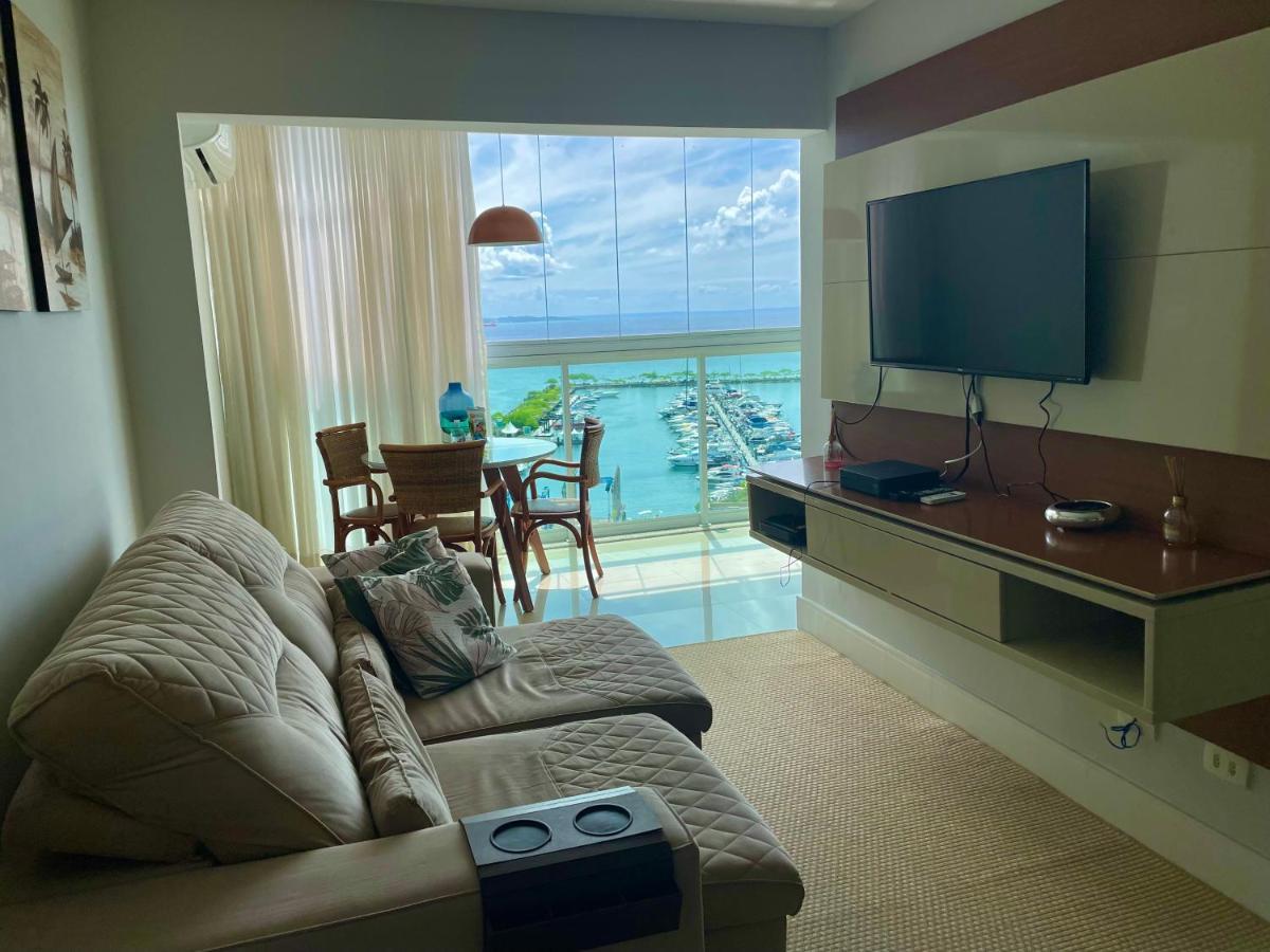 Apartamento Cloc Marina Vista Mar p/ a Baía de Todos os Santos Salvador de Bahía Exterior foto