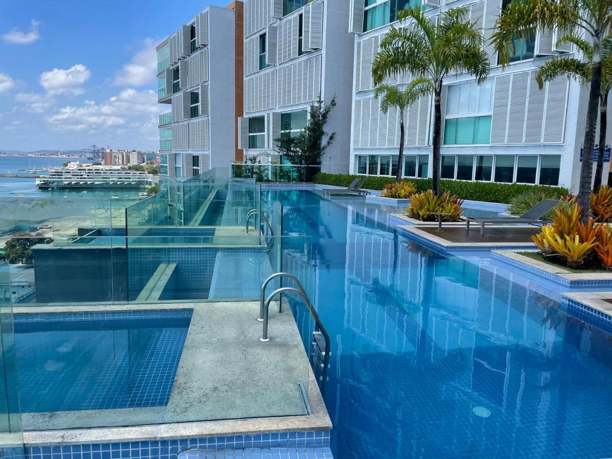 Apartamento Cloc Marina Vista Mar p/ a Baía de Todos os Santos Salvador de Bahía Exterior foto