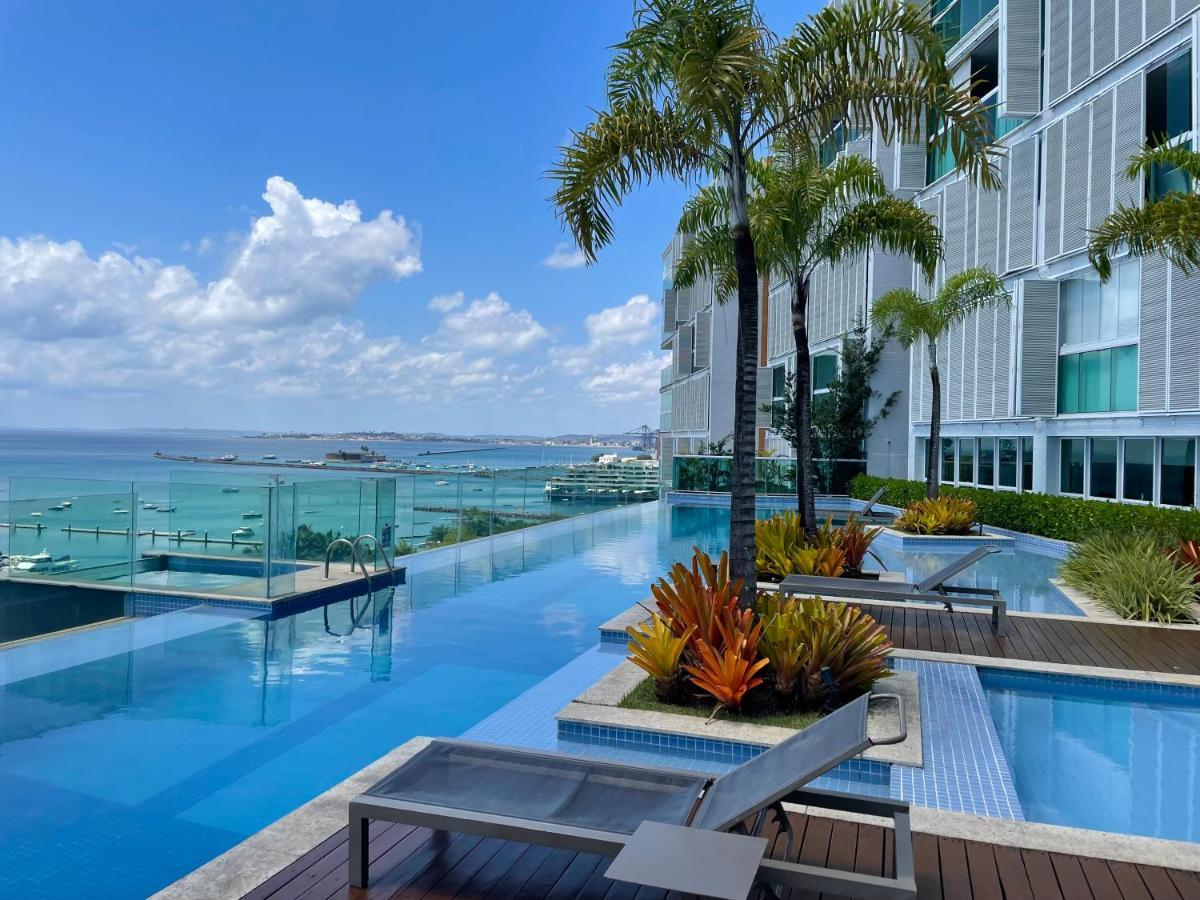 Apartamento Cloc Marina Vista Mar p/ a Baía de Todos os Santos Salvador de Bahía Exterior foto