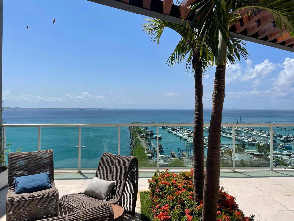 Apartamento Cloc Marina Vista Mar p/ a Baía de Todos os Santos Salvador de Bahía Exterior foto