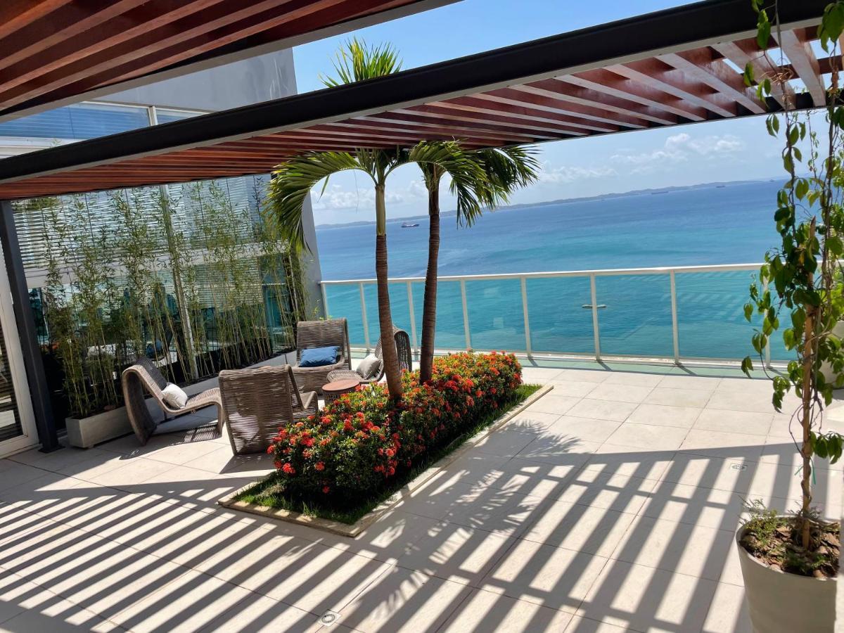 Apartamento Cloc Marina Vista Mar p/ a Baía de Todos os Santos Salvador de Bahía Exterior foto
