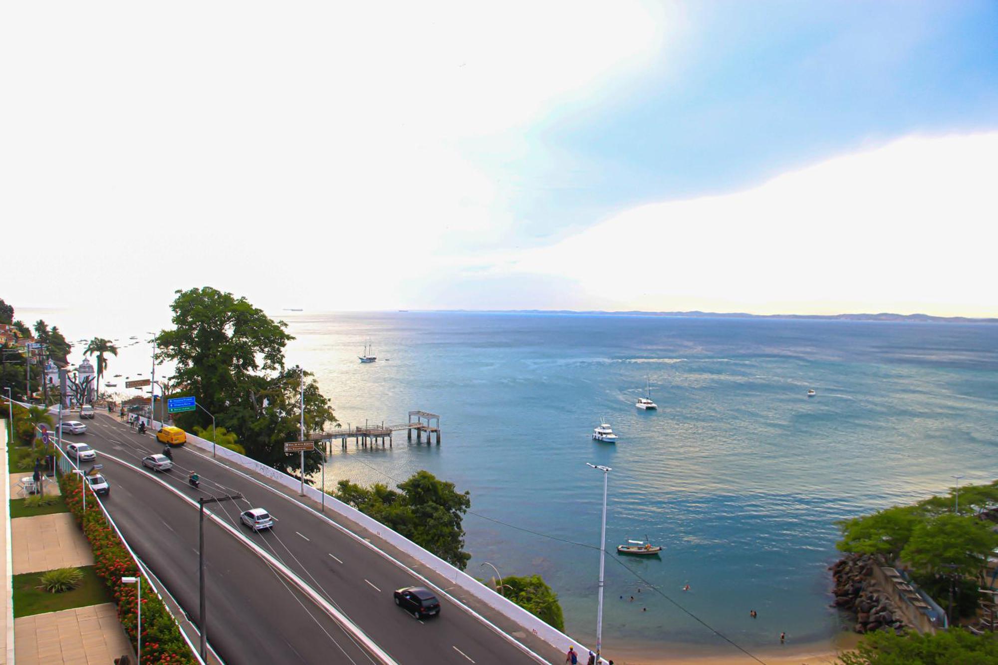 Apartamento Cloc Marina Vista Mar p/ a Baía de Todos os Santos Salvador de Bahía Exterior foto
