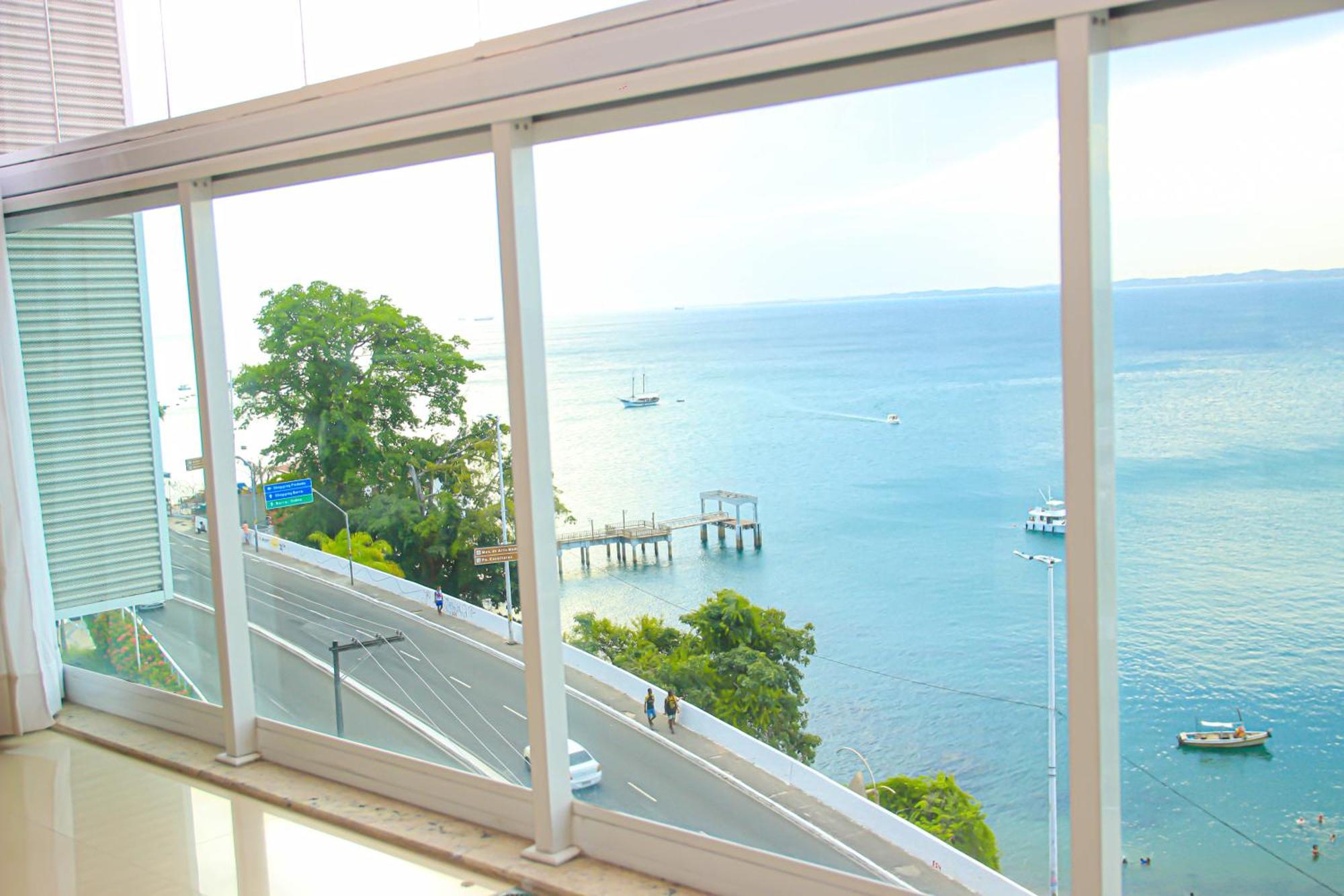 Apartamento Cloc Marina Vista Mar p/ a Baía de Todos os Santos Salvador de Bahía Exterior foto