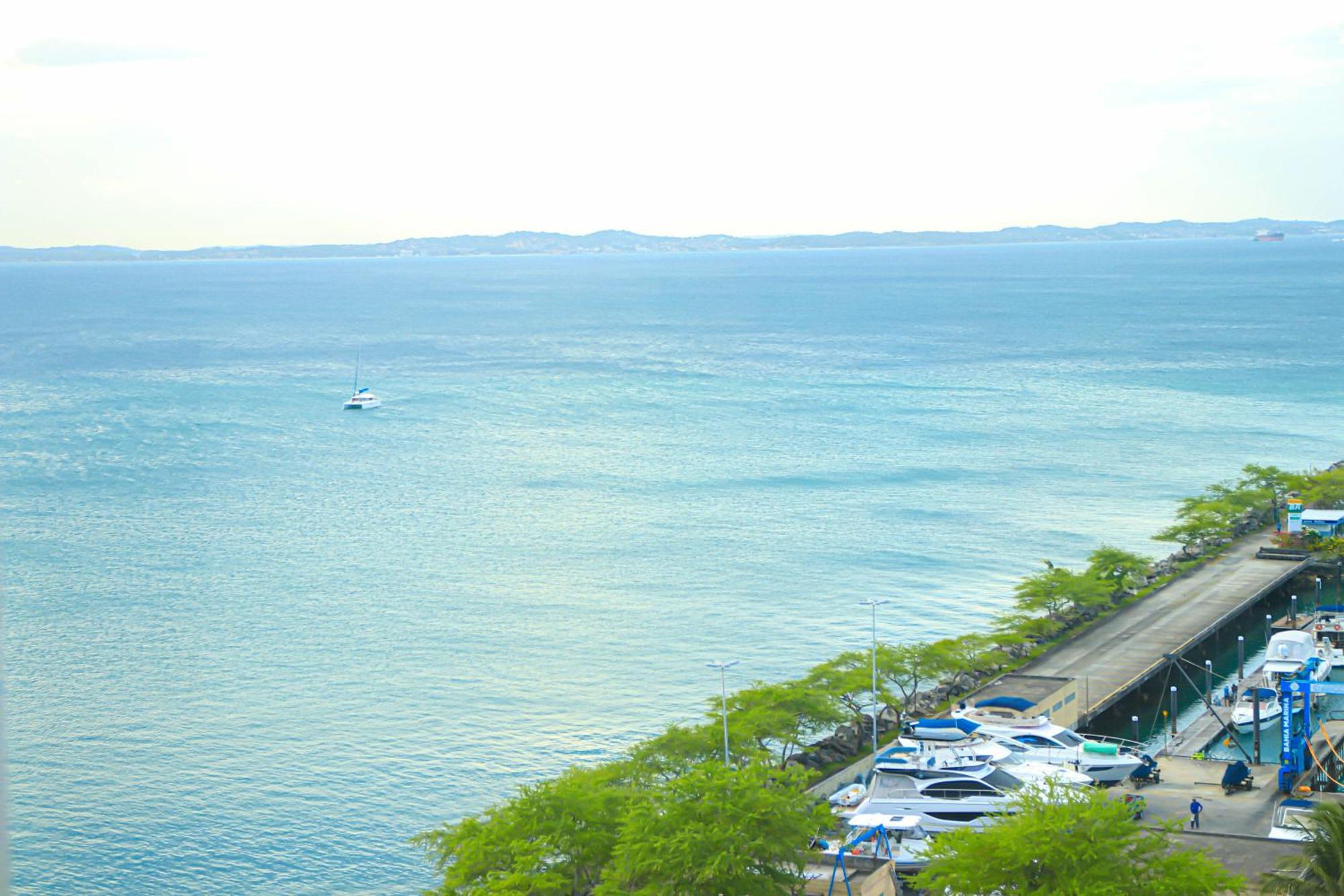 Apartamento Cloc Marina Vista Mar p/ a Baía de Todos os Santos Salvador de Bahía Exterior foto