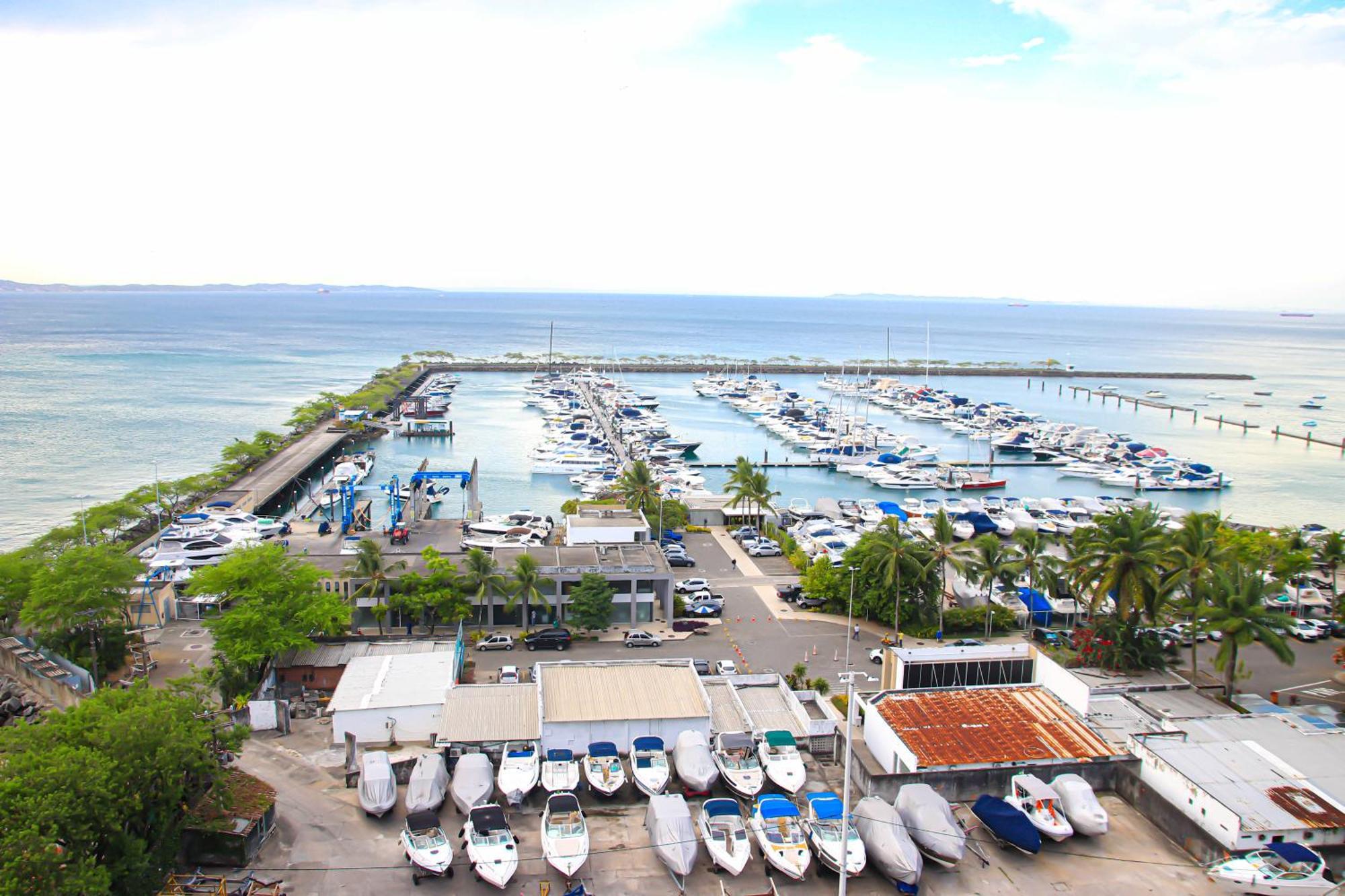 Apartamento Cloc Marina Vista Mar p/ a Baía de Todos os Santos Salvador de Bahía Exterior foto