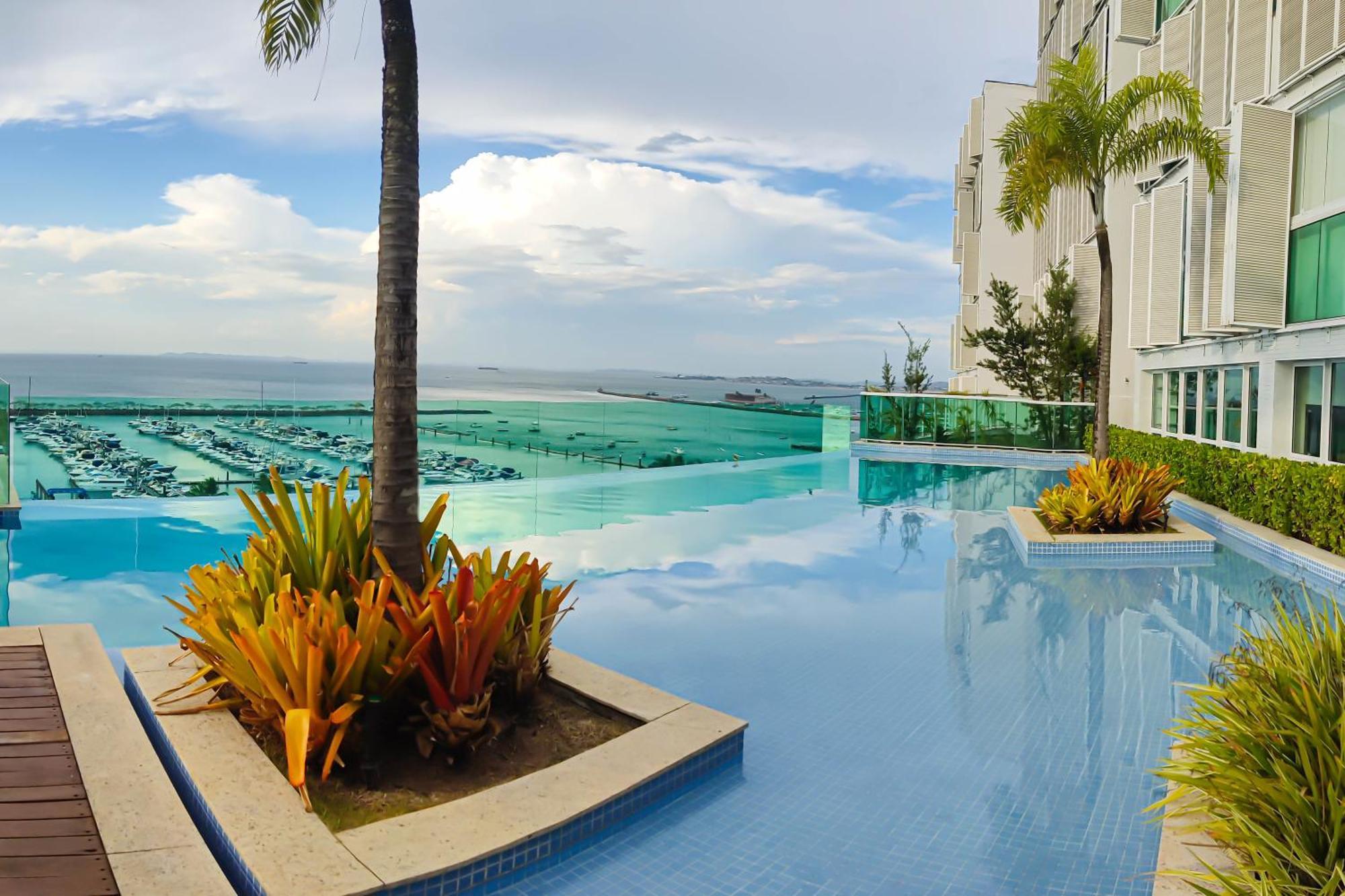 Apartamento Cloc Marina Vista Mar p/ a Baía de Todos os Santos Salvador de Bahía Exterior foto