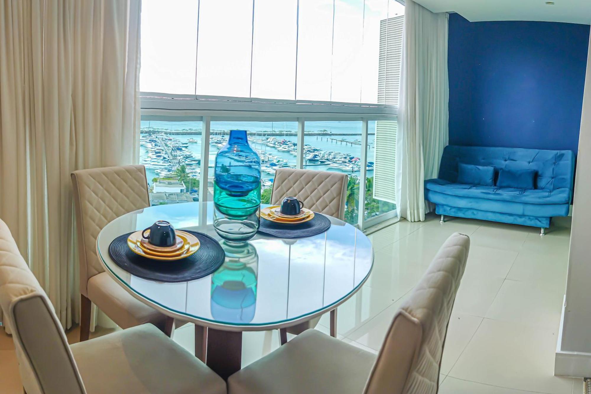 Apartamento Cloc Marina Vista Mar p/ a Baía de Todos os Santos Salvador de Bahía Exterior foto