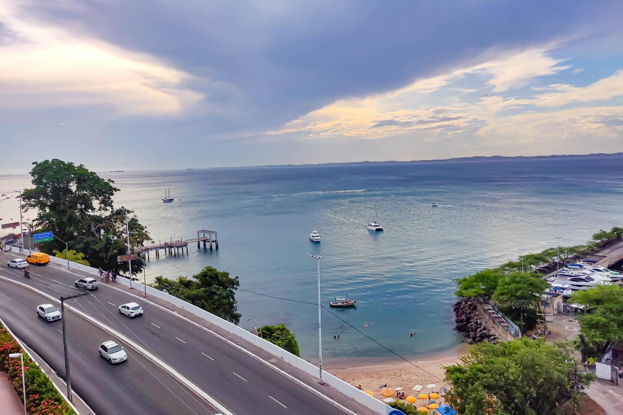 Apartamento Cloc Marina Vista Mar p/ a Baía de Todos os Santos Salvador de Bahía Exterior foto