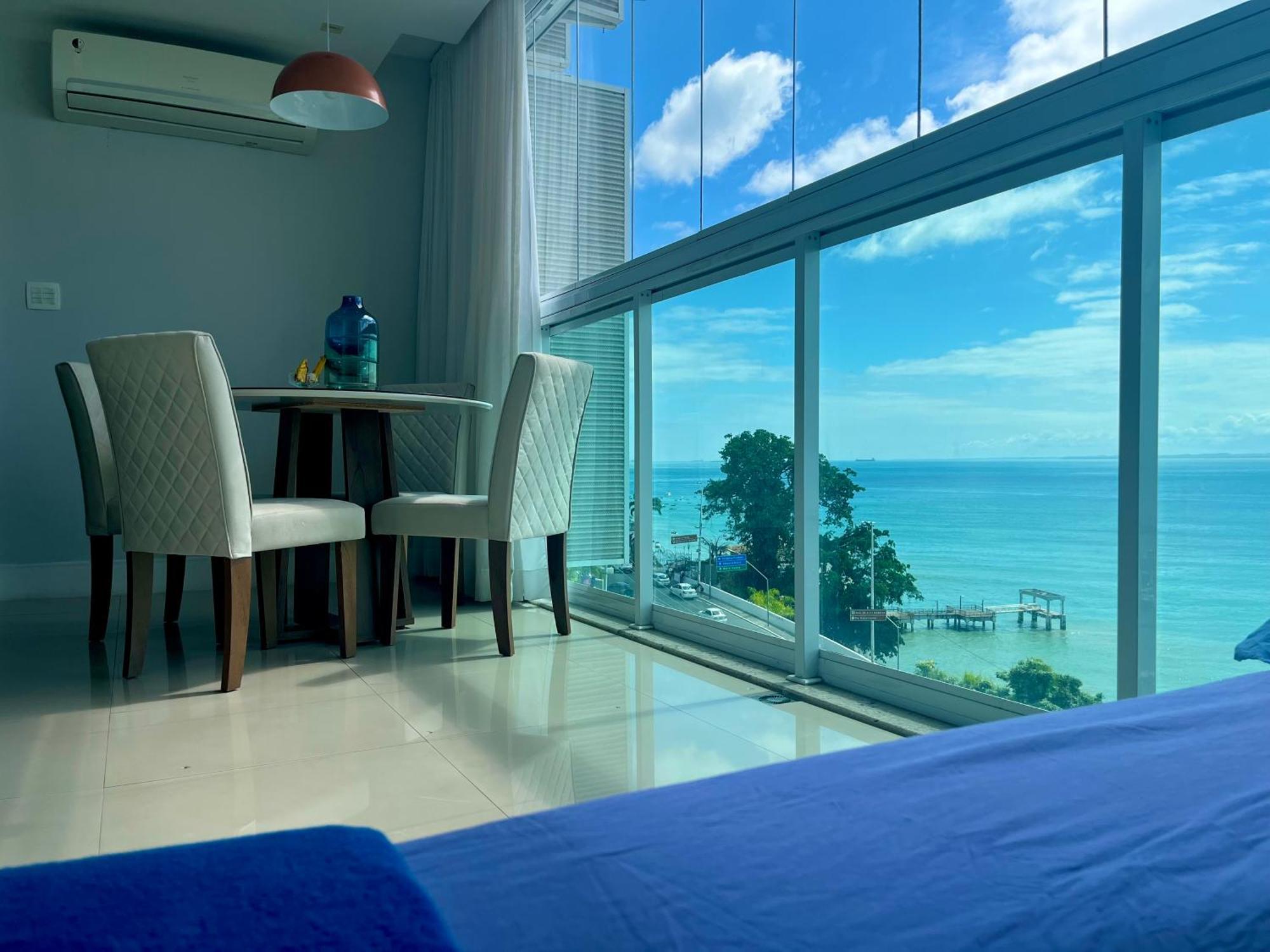 Apartamento Cloc Marina Vista Mar p/ a Baía de Todos os Santos Salvador de Bahía Exterior foto