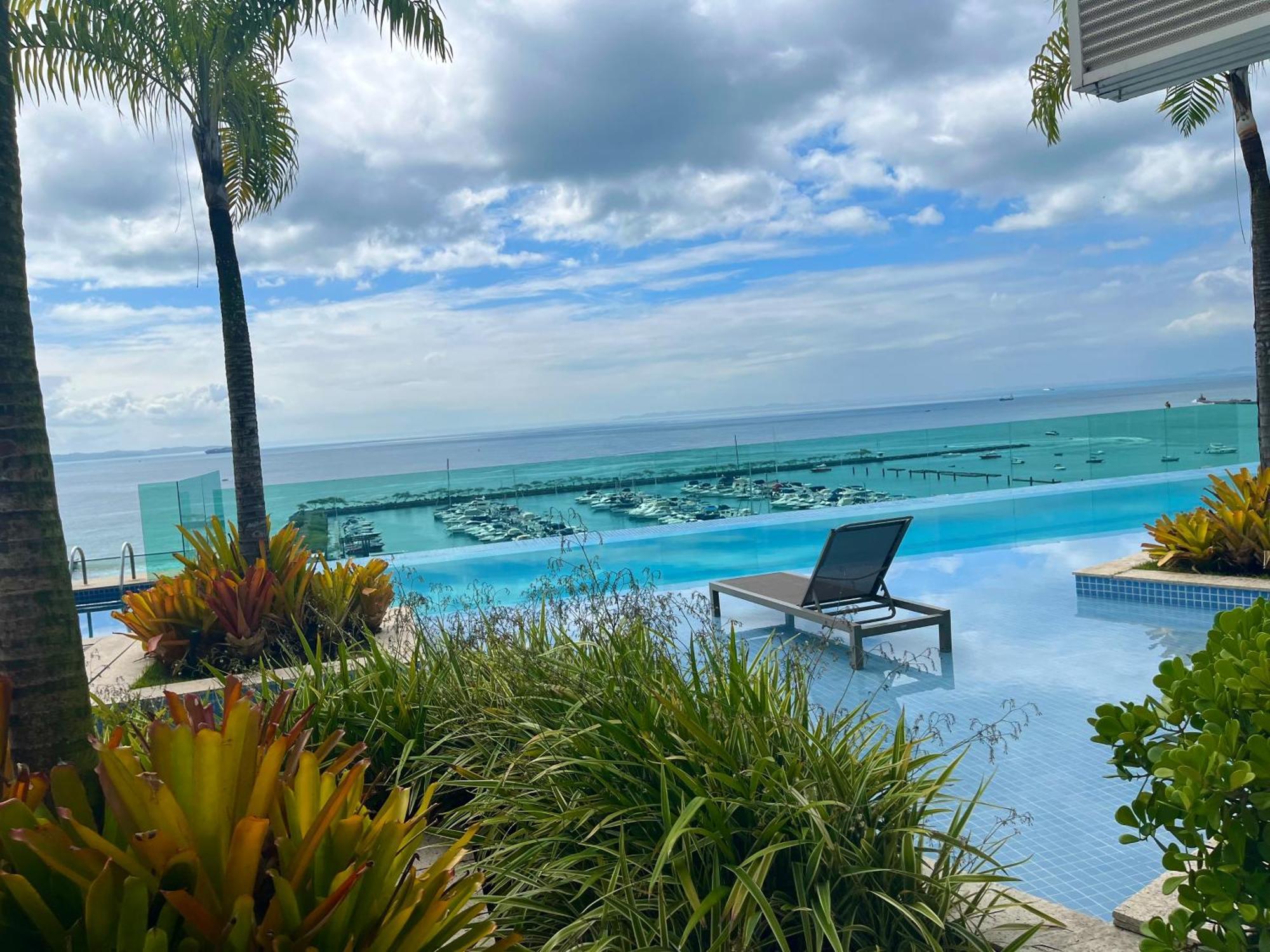 Apartamento Cloc Marina Vista Mar p/ a Baía de Todos os Santos Salvador de Bahía Exterior foto